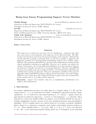 Ramp Loss Linear Programming Support Vector Machine