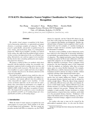 SVM KNN Discriminative Nearest Neighbor Classification for Visual...