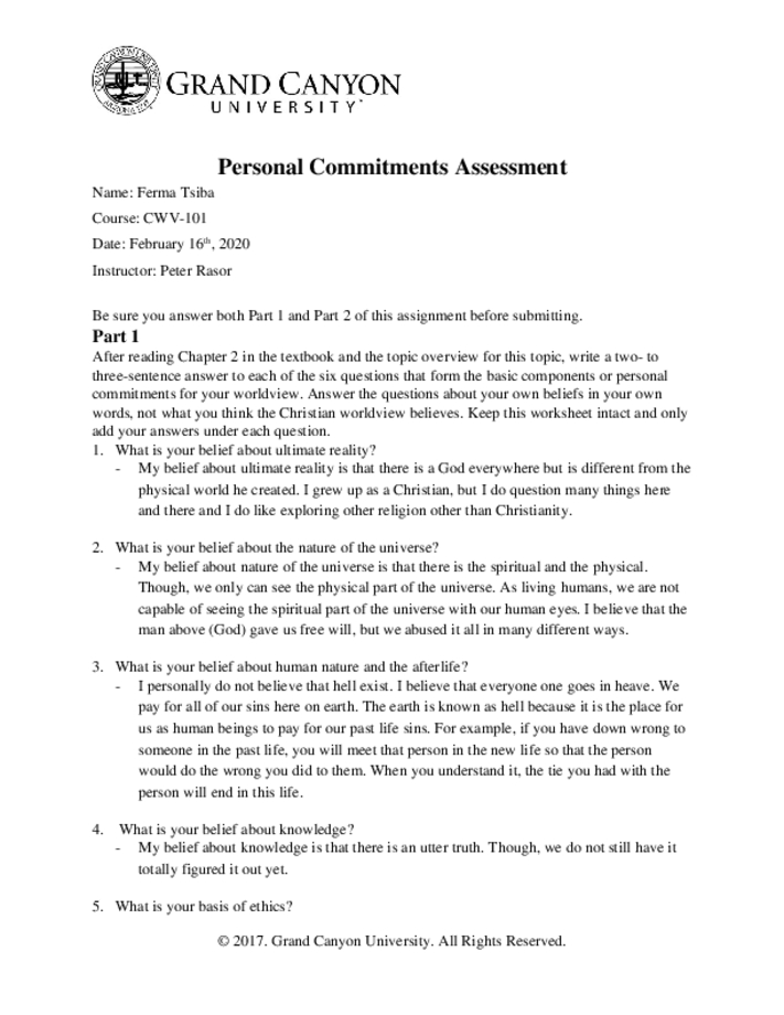 CWV 101 301 RS T1PersonalCommitmentsAssessment