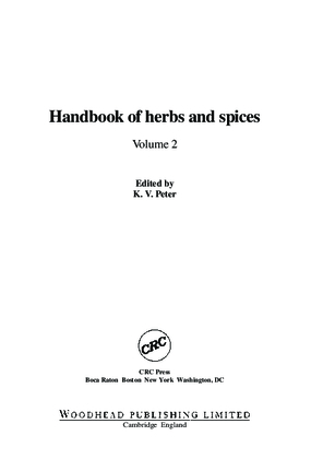 Handbook of Herbs and Spices Volume 2
