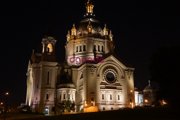 Basilica at night