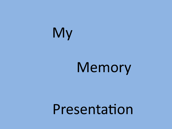 PSY 101 Memory Presentation