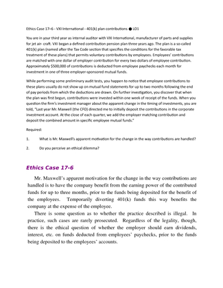 ACC 306 Week 3 DQ2 Ethics Case 17 6