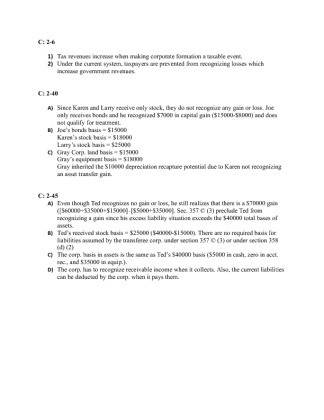 ACC 455 Week 2 Individual Assignment Problem Set
