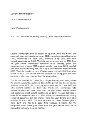ACC 230 Lucent Technologies