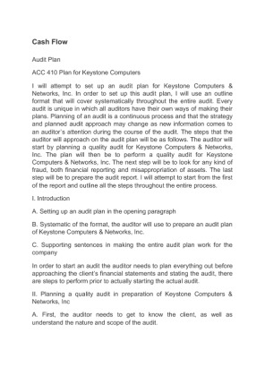 ACC 410 Plan for Keystone Computers