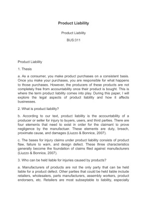 BUS 311 Product Liability (2)