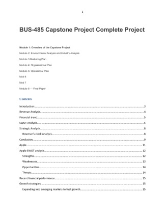 BUS 485 Capstone Project Complete Project