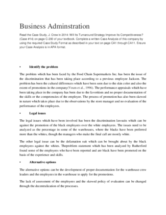 Business Adminstration