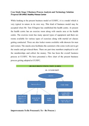 Case Study Stage 2 Business Process Analysis and Technology Solution...