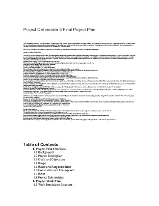 CIS 590 Project Deliverable 6 Final Project Plan