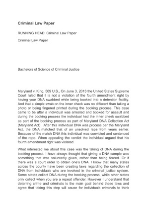 Criminal Law Paper