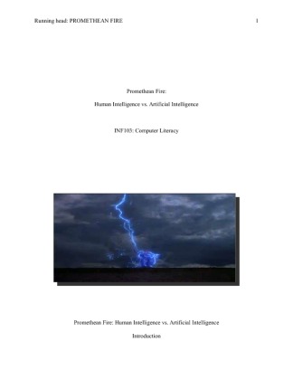 INF 103 Promethean Fire Computer Literacy Final Paper