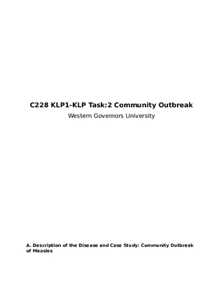 KLP 1 Task 2 Community 