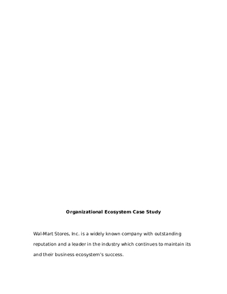 MGT 411 Organizational Ecosystem Case Study 1228642945 (1)