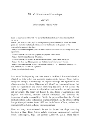 Mkt 421 Environmental Factors Paper (2)