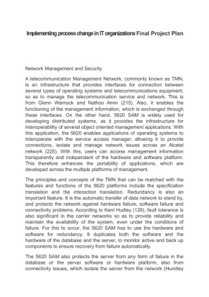 Network Management and Security Final Project Plan