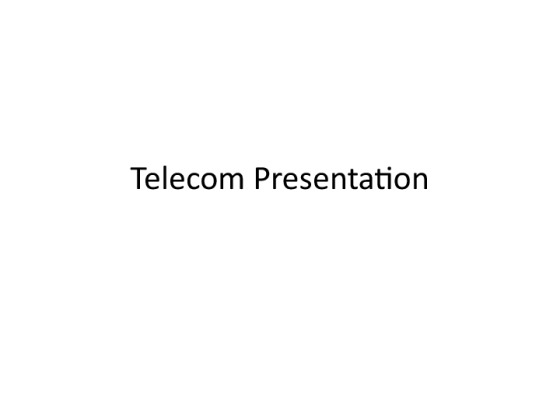 OPS 571 week 3 Telecom presentation Create an MS PowerPoint...
