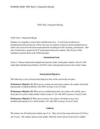 TAT2 Task 1 Integration Design