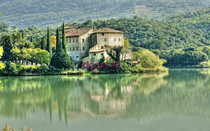 Country Building Reflection
