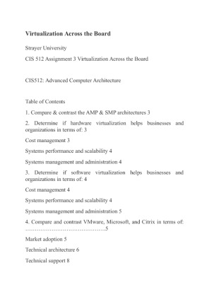 Virtualization Across the Board Assignment 3
