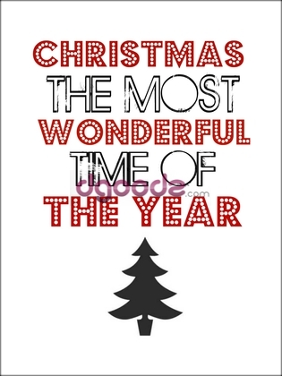 Christmas Printable Most Wonderful Time