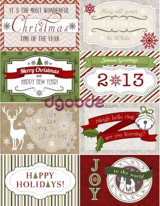 Christmas Printable Filled Labels