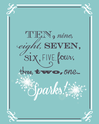 New Years Printable ANO NYE SPARKS