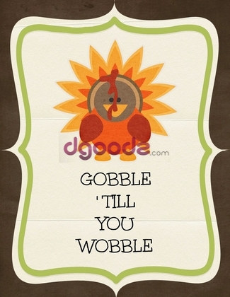 Thanksgiving Printable Gobble
