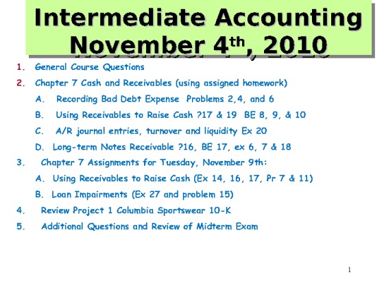 Cash and Receivables Part 2 UCLA  ACCOUNTING  120 Accounting  Cash and...