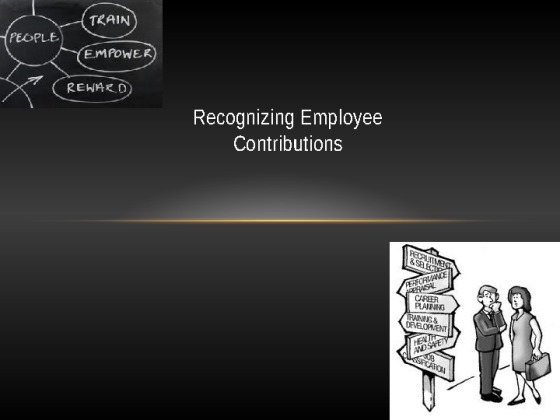 HRM 500 Assignment 4 Recognizing Employee Contributions