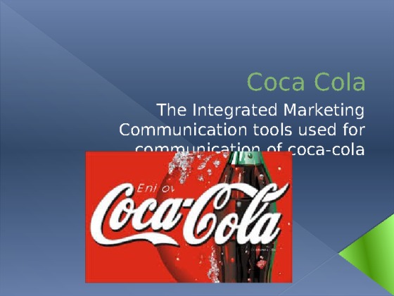 MKT 571 Week 5 Client Pitch Presentation Coca Cola