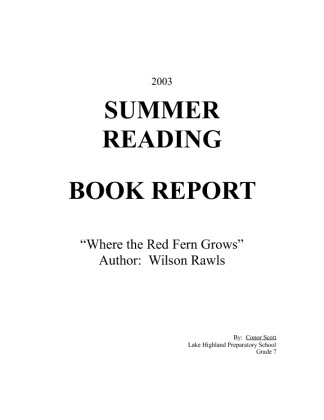 Fern Book Report again