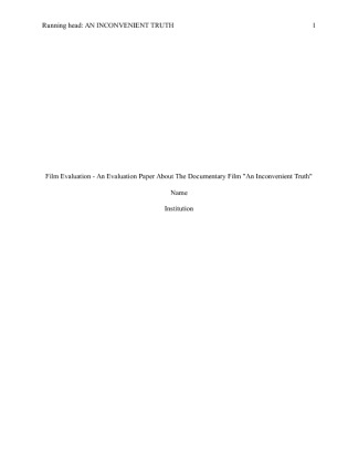  An Evaluation Paper About The Documentary Film 