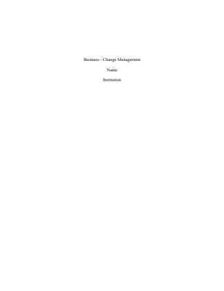  Change Management [680 Words]