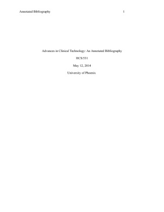 HCS 531 Week 3 Evolution of Health Care Systems  Annotated Bibliography