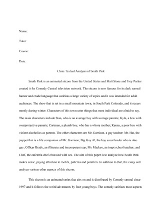  MULT 2060 Modern Media Systems Final Paper Assignment   Close Textual...