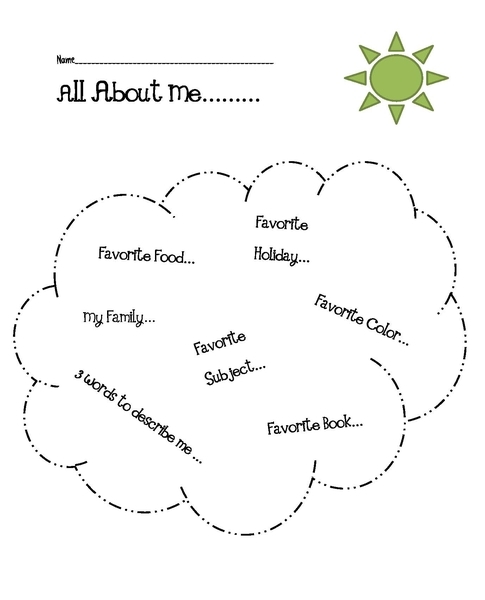 All About Me Craft for Classroom Activity