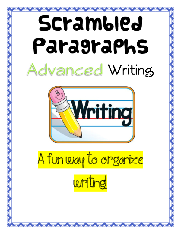 Scrambled Paragraphs Activity Advanced Writing