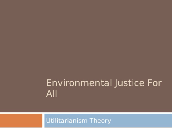 Applying Theory   Environmental Issues