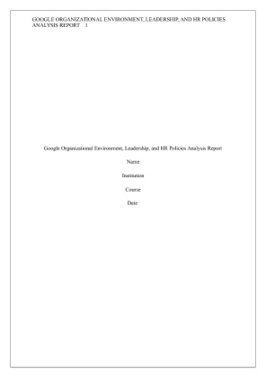 BMGT464 Final Project - Organizational Level of Analysis
