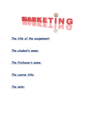 BUS 508 Week 9 Assignment 3   Promotional and Advertising Strategies