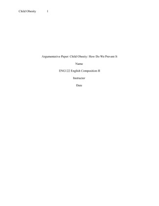 ENG 122 Week 5 Assignment (Final Paper)