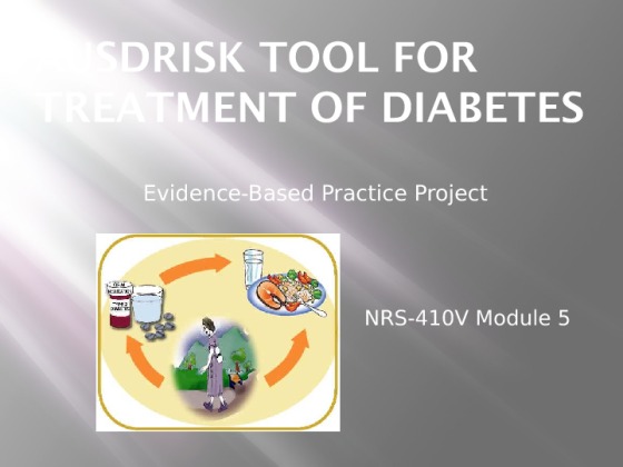 NRS 410V Module 5 Evidence Based Practice Project   AUSDRISK TOOL FOR...