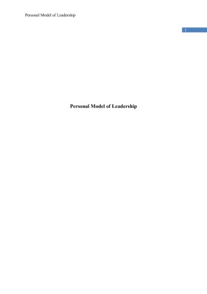 Rokeach Values Survey - Personal Model of Leadership