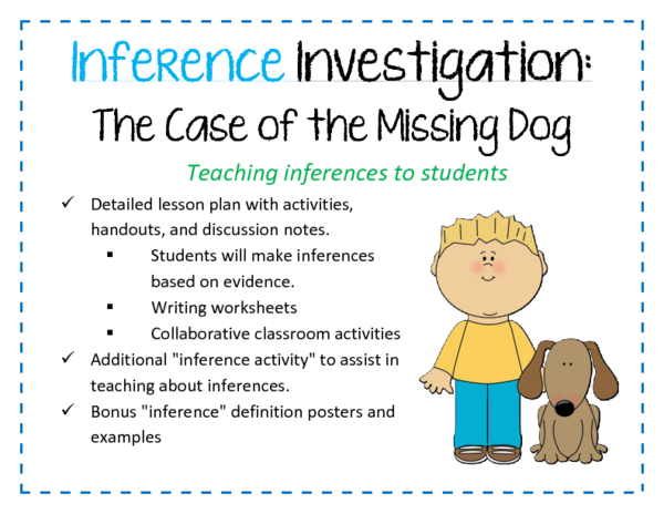 Inference Investigation: The Case of the Missing Dog