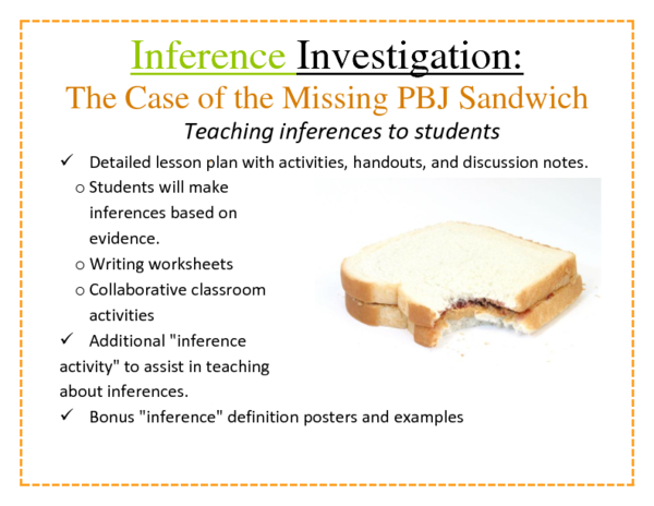 Inference Investigation: The Case of the Missing PBJ Sandwich