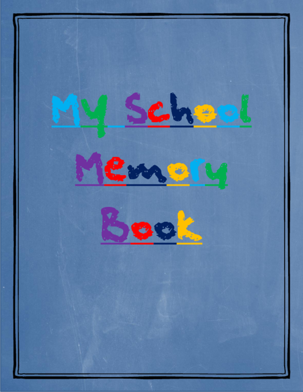 My School Memory Book Packet