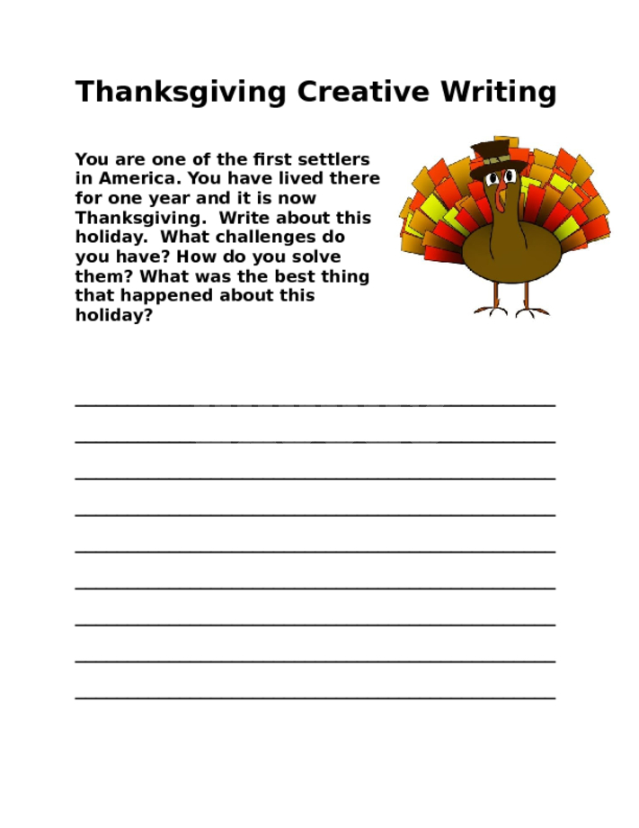 Thanksgiving Creative Writing